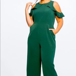 Size 18 eloquii cold shoulder jumpsuit